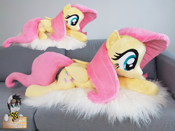 Size: 4032x3024 | Tagged: safe, artist:epicrainbowcrafts, fluttershy, pony, g4, female, high res, irl, photo, plushie, prone, solo