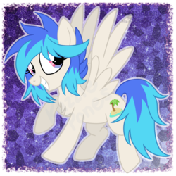 Size: 1024x1024 | Tagged: safe, artist:kazziepones, oc, oc only, oc:cyan wave, pegasus, pony, female, mare, solo
