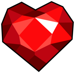 Size: 3068x3000 | Tagged: safe, artist:vectorshy, g4, secret of my excess, .ai available, fire ruby, gem, heart shaped, high res, no pony, object, resource, ruby, simple background, transparent background, vector