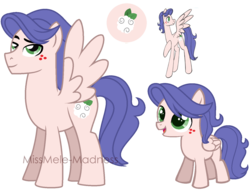 Size: 1499x1148 | Tagged: safe, artist:missbramblemele, artist:polymercorgi, oc, oc only, oc:johnny cottonseed, pegasus, pony, colt, male, offspring, parent:applejack, parent:soarin', parents:soarinjack, simple background, solo, stallion, transparent background, younger