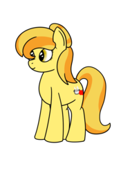 Size: 600x800 | Tagged: safe, artist:spritepony, derpibooru exclusive, oc, oc only, oc:sweet apple harvest, earth pony, pony, simple background, solo, transparent background