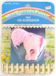 Size: 305x415 | Tagged: safe, photographer:sacred tinker, cotton candy (g1), g1, brazil, irl, os fofinhos, photo, plushie, toy