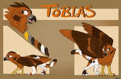 Size: 4753x3079 | Tagged: safe, artist:aseethe, oc, oc only, oc:tobias, griffon, commission, male, reference sheet, solo