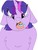 Size: 1536x2048 | Tagged: safe, artist:smallhorses, rainbow dash, twilight sparkle, pony, g4, chest fluff, crying, female, fetish, floppy ears, lesbian, micro, preydash, ship:twidash, shipping, twipred, vore