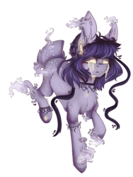 Size: 768x1024 | Tagged: safe, artist:akiiichaos, oc, oc only, ghost pony, monster pony, pony, crying, female, simple background, solo, transparent background