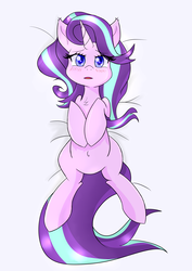 Size: 3507x4960 | Tagged: safe, artist:fluttershy-wins, starlight glimmer, pony, unicorn, g4, belly button, bellyrubs, female, solo