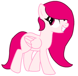 Size: 740x720 | Tagged: safe, artist:blueberry-mlp, artist:meimisuki, oc, oc only, oc:fandango fuchsia, pegasus, pony, base used, female, mare, simple background, solo, white background