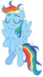 Size: 7000x12500 | Tagged: safe, artist:tardifice, rainbow dash, pegasus, pony, g4, secrets and pies, absurd resolution, bellyrubs, cute, dashabetes, female, holding stomach, hungry, licking, licking lips, messy mane, multicolored hair, simple background, smiling, solo, tongue out, transparent background, vector