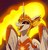 Size: 2058x2160 | Tagged: safe, artist:taneysha, daybreaker, alicorn, pony, g4, ethereal mane, fangs, female, high res, looking at you, mare, open mouth, solo