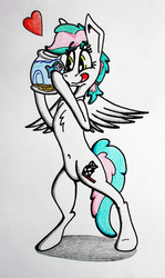 Size: 2904x4872 | Tagged: safe, artist:bumskuchen, oc, oc:mindy race, pegasus, pony, traditional art