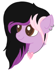 Size: 1108x1396 | Tagged: safe, artist:venomns, oc, oc only, oc:ana, pony, bust, ear piercing, earring, female, jewelry, mare, piercing, portrait, simple background, solo, transparent background
