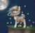 Size: 2806x2686 | Tagged: safe, artist:kysimon, oc, oc only, oc:ariawolff, pegasus, pony, ear piercing, high res, moon, night, piercing, solo