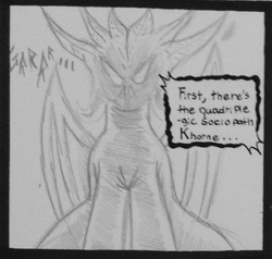 Size: 521x497 | Tagged: safe, artist:gojihunter31, demon, demon pony, pony, crossover, daemon, god, if the emperor had a text-to-speech device, khorne, opinion, pencil drawing, ponified, traditional art, tumblr blog, warhammer (game), warhammer 40k