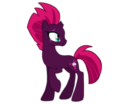 Size: 1560x1304 | Tagged: safe, artist:flipwix, fizzlepop berrytwist, tempest shadow, pony, unicorn, g4, my little pony: the movie, broken horn, cutie mark, eye scar, female, horn, looking back, mare, raised hoof, reformed, scar, simple background, smiling, solo, tempest's cutie mark, transparent background