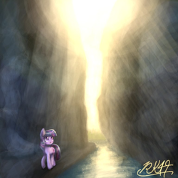 Size: 768x768 | Tagged: safe, artist:phoenixrk49, twilight sparkle, pony, unicorn, g4, female, mare, river, solo