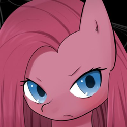 Size: 400x400 | Tagged: safe, artist:91o42, pinkie pie, earth pony, pony, g4, bust, female, looking at you, mare, pinkamena diane pie, solo