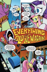 Size: 900x1384 | Tagged: safe, artist:andypriceart, idw, fluttershy, rarity, pegasus, pony, unicorn, g4, spoiler:comic, spoiler:comic64, comic, everything old, female, limousine, manehattan, mare, marshmelodrama, preview