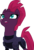 Size: 3000x4353 | Tagged: safe, artist:cloudy glow, tempest shadow, pony, unicorn, g4, my little pony: the movie, armor, broken horn, eye scar, female, horn, looking up, scar, simple background, solo, transparent background, vector