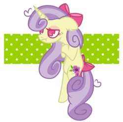 Size: 1212x1202 | Tagged: safe, artist:chococakebabe, oc, oc only, oc:meadow blossom, pony, unicorn, bow, female, hair bow, mare, pac-man eyes, simple background, solo, tail bow, transparent background