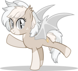 Size: 788x713 | Tagged: safe, artist:mlp-trailgrazer, oc, oc only, oc:cuddy, bat pony, pony, bat pony oc, female, freckles, looking at you, mare, simple background, smiling, solo, transparent background