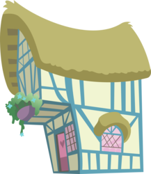 Size: 2060x2372 | Tagged: safe, artist:3luk, g4, the cutie pox, background house, building, high res, house, no pony, ponyville, resource, simple background, transparent background, vector