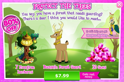 Size: 1084x720 | Tagged: safe, gameloft, idw, queen birch, deer, g4, spoiler:comic61, advertisement, costs real money, gem, idw showified, introduction card, lantern, sale, stag, unnamed character, unnamed deer