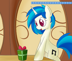 Size: 250x211 | Tagged: safe, artist:erthilo, dj pon-3, vinyl scratch, pony, ask octavia, g4, ask, eeee, tumblr