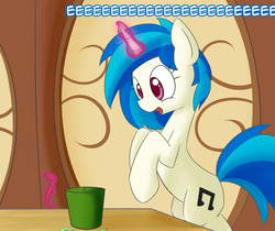 Size: 1280x1077 | Tagged: safe, artist:erthilo, dj pon-3, vinyl scratch, pony, ask octavia, g4, ask, eeee, tumblr