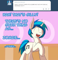 Size: 1280x1331 | Tagged: safe, artist:erthilo, dj pon-3, vinyl scratch, pony, ask octavia, g4, ask, tumblr