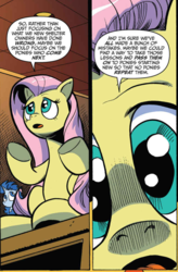 Size: 643x982 | Tagged: safe, artist:andy price, idw, official comic, fluttershy, pony, g4, spoiler:comic, spoiler:comic64, close-up, comic, looking at you, solo focus, staring into your soul