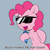 Size: 1280x1280 | Tagged: safe, artist:pabbley, pinkie pie, earth pony, pony, g4, 30 minute art challenge, bipedal, chest fluff, cute, diapinkes, female, ghostbusters, mare, microphone, neil cicierega, open mouth, ray parker jr, singing, solo, song reference, sunglasses
