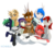 Size: 3402x3004 | Tagged: safe, artist:wcnimbus, oc, oc only, oc:artillery fire, oc:coppercore, oc:crosswind, oc:fusion core, oc:jacquelyn, oc:lilith kamaria, oc:middy, oc:rias, oc:snowdrift, oc:waves, earth pony, griffon, pegasus, pony, unicorn, blushing, clothes, draw me like one of your french girls, eared griffon, fedora, female, freckles, group, harem, hat, high res, male, mare, scarf, simple background, stallion, wingding eyes