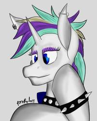 Size: 449x558 | Tagged: safe, artist:fireryd3r, rarity, g4, alternate hairstyle, punk, raripunk