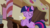 Size: 640x360 | Tagged: safe, screencap, twilight sparkle, parasprite, pony, unicorn, g4, my little pony: friendship is magic, swarm of the century, eyes closed, female, mare, nuzzling, solo, sugarcube corner, unicorn twilight