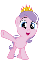 Size: 7000x10750 | Tagged: safe, artist:kaatseye, artist:tardifice, edit, editor:slayerbvc, vector edit, diamond tiara, earth pony, pony, crusaders of the lost mark, g4, absurd resolution, accessory swap, crown, female, filly, jewelry, new crown, regalia, simple background, solo, transparent background, vector