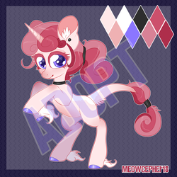 Size: 3000x3000 | Tagged: safe, artist:meowcephei, oc, oc only, adoptable, advertisement, female, high res, solo