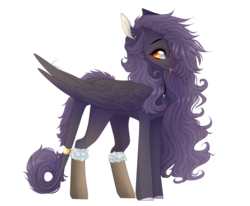 Size: 2000x1650 | Tagged: safe, artist:skimea, oc, oc only, oc:ender heart, pegasus, pony, clothes, female, mare, shoes, simple background, solo, tongue out, transparent background