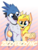 Size: 1284x1680 | Tagged: safe, artist:lux, oc, oc only, oc:annabelle (zizzydizzymc), oc:lafiri, bird, blue jay, armpits, badge, bluejay griffon, con badge, cute, simple background, text