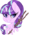 Size: 467x561 | Tagged: safe, artist:mourningfog, starlight glimmer, pony, unicorn, g4, chibi, cutie mark, equal cutie mark, evil smile, female, grin, mare, s5 starlight, simple background, smiling, solo, staff, staff of sameness, transparent background