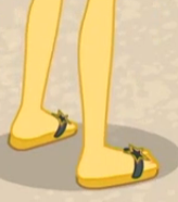 Size: 164x186 | Tagged: safe, screencap, sunset shimmer, equestria girls, equestria girls series, g4, x marks the spot, cropped, feet, flip-flops, legs, pictures of legs, sandals