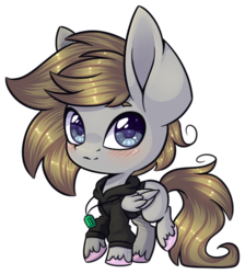 Size: 487x544 | Tagged: safe, artist:ak4neh, oc, oc only, oc:digital dusk, pegasus, pony, clothes, hoodie, jewelry, male, necklace, simple background, solo, stallion, transparent background, unshorn fetlocks