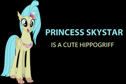 Size: 1920x1276 | Tagged: safe, princess skystar, classical hippogriff, hippogriff, g4, my little pony: the movie, captain obvious, cute, female, solo, truth, wrong aspect ratio