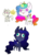 Size: 479x639 | Tagged: safe, artist:phobicalbino, princess celestia, princess luna, oc, bat pony, g4, bat ponified, bat wings, cake, chibi, derp, dragonified, dragonlestia, food, giant head, glowing horn, horn, lunabat, magic, majestic as fuck, race swap, simple background, telekinesis, white background