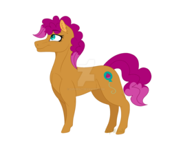 Size: 1600x1356 | Tagged: safe, artist:detoxx-retoxx, oc, oc only, oc:sprinkle pie, earth pony, pony, female, mare, offspring, parent:cheese sandwich, parent:pinkie pie, parents:cheesepie, simple background, solo, transparent background, watermark