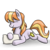 Size: 1000x1000 | Tagged: safe, artist:timsplosion, copper top, g4, alternate hairstyle, commission, cute, eyes closed, pillow, simple background, transparent background