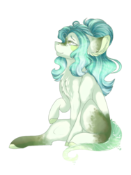 Size: 768x1024 | Tagged: safe, artist:akiiichaos, oc, oc only, earth pony, pony, female, mare, simple background, sitting, solo, transparent background