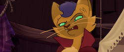 Size: 1920x804 | Tagged: safe, screencap, capper dapperpaws, abyssinian, anthro, g4, my little pony: the movie, chest fluff, confused, disgusted, reaction image