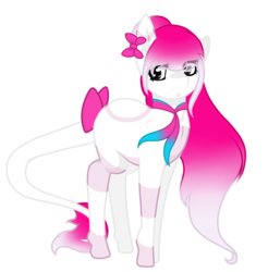 Size: 1105x1123 | Tagged: safe, artist:absolitedisaster08, oc, oc only, oc:yunqi, earth pony, pony, bow, female, mare, simple background, solo, tail bow, transparent background