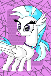 Size: 800x1200 | Tagged: safe, artist:mojo1985, silverstream, classical hippogriff, hippogriff, g4, school daze, female, jewelry, necklace, solo