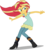 Size: 1429x1600 | Tagged: safe, sunset shimmer, equestria girls, g4, my past is not today, female, happy, simple background, singing, solo, transparent background